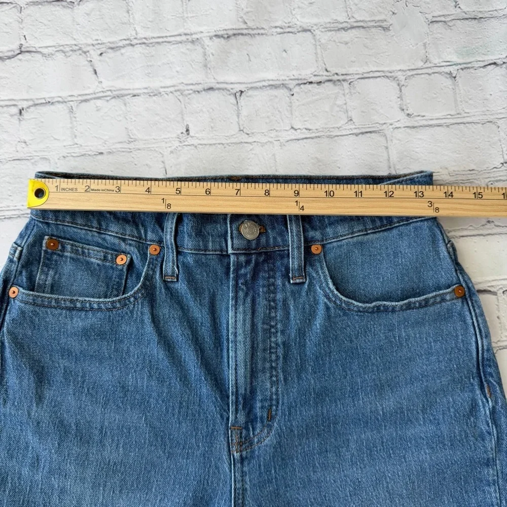 ✅ Madewell High-Rise Blue The perfect Vintage  Jeans frayed hem size 27